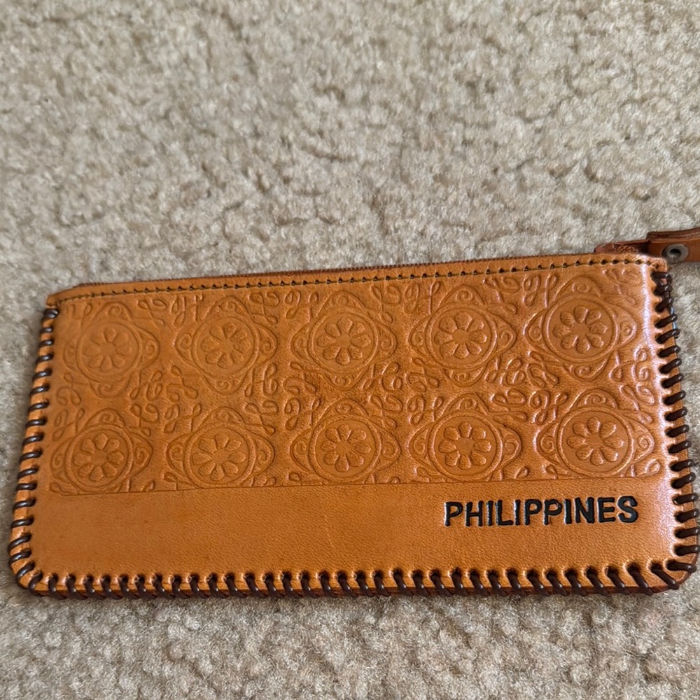 Tan Embossed Wallet